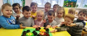 Summary of OD on modeling using natural materials with children 4–5 years old “Funny Hedgehogs”