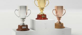 award cups. photo 