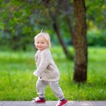 Walking with a two-year-old child